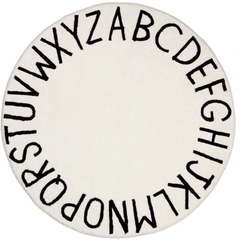 MUMU Teppich für Kinderzimmer rutschfest waschbar Kinderteppich für Wohnzimmer Deko 120cm