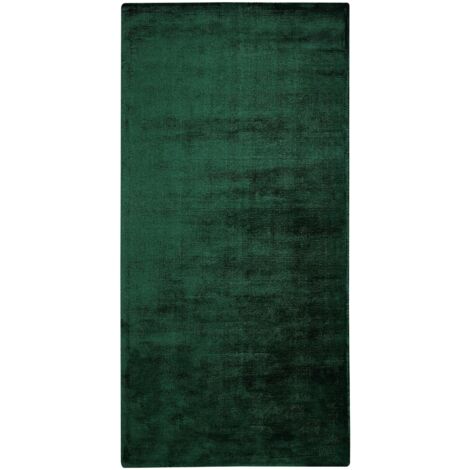Teppich GESI II Dunkelgrün 80 x 150 cm Viskose