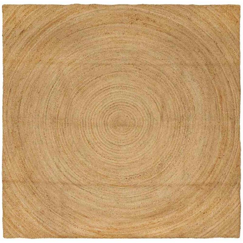 Bereichsteppiche Quadratisch Braun 240 X 240 Cm Jute Vidaxl