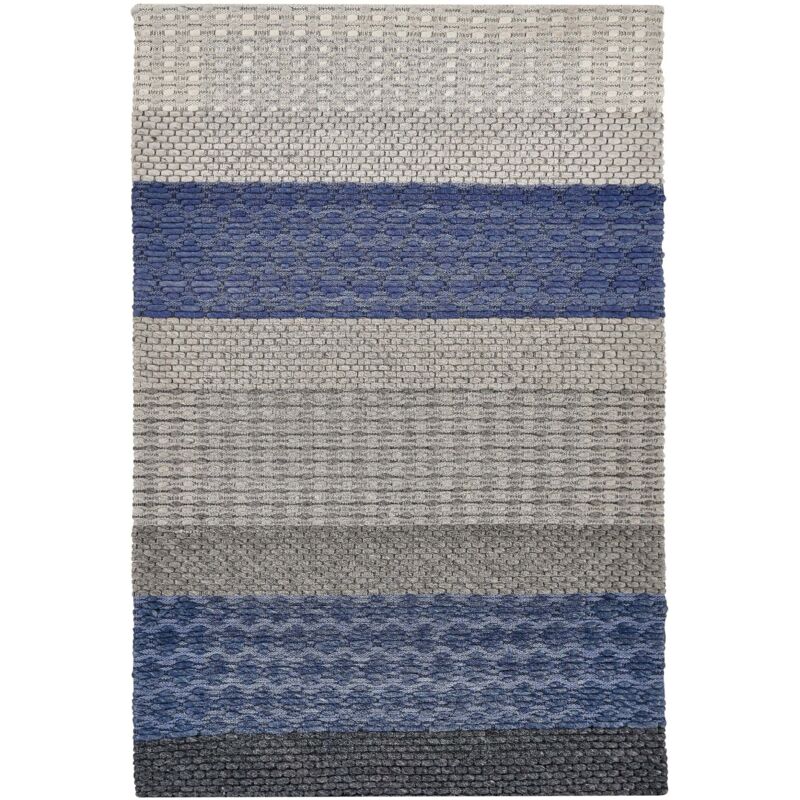 Beliani Teppich Akkaya Blau 140 X 200 Cm Wolle