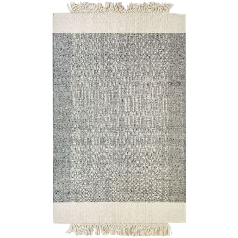 Beliani Teppich Tatlisu Grau 140 X 200 Cm Wolle