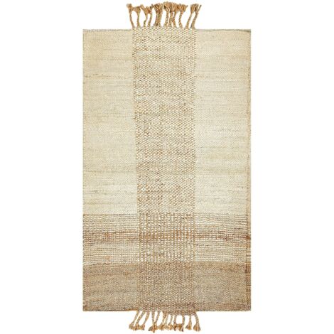 Teppich HAMZALAR Beige 80 x 150 cm Jute