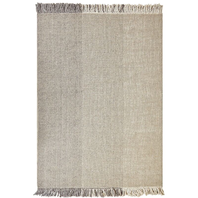 Beliani Teppich Tekeler Grau 160 X 230 Cm Wolle