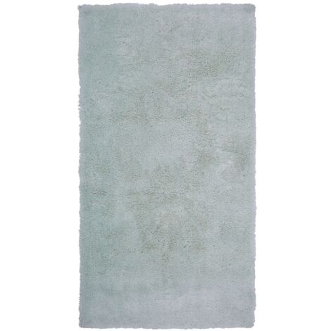 Teppich Hellgrün 80 x 150 cm Shaggy mit Kuschelfaktor Getuftet in rechteckiger Form Klassisch