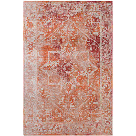 TEPPICH - HERIS BENEFFITO KOLLEKTION - ZIEGEL - Teppich - ROT - 140x200cm