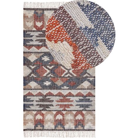 Teppich KALFA Bunt 80 x 150 cm Jute