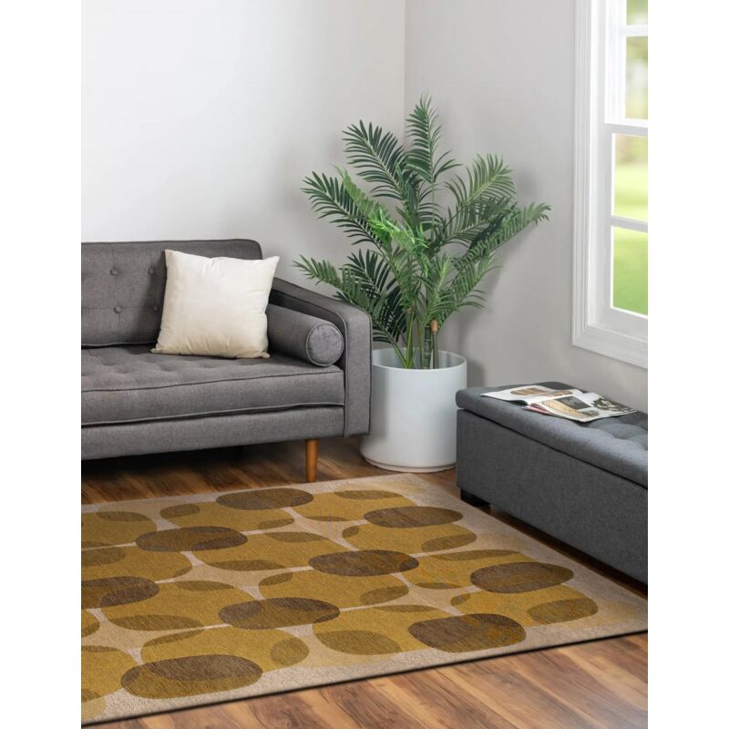 Beneffito - Teppich - Kollektion Cafe Montain Trail - Teppich - Orange - 80x150cm