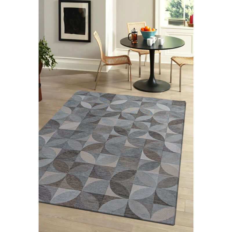 Beneffito - Teppich – Kollektion Rondo – Bergkristall – Teppich – Grau – 200 X 280 Cm