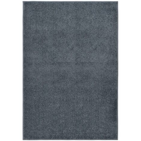 Teppich Kurzflor 160x230 cm Anthrazit vidaXL