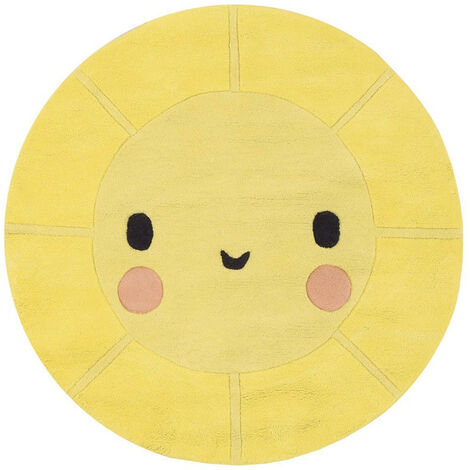 Teppich Lilipinso 100% Baumwolle Durchmesser 100 cm - emojie
