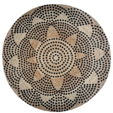 Teppich Living aus Jute D 120 cm