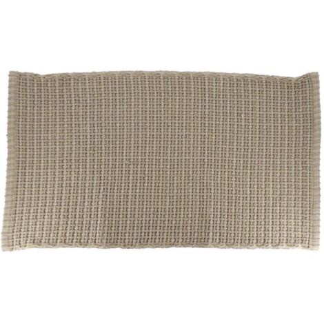 Teppich mimetisme polyester baumwolle geflecht 50x90 cm - taupe - Tendance
