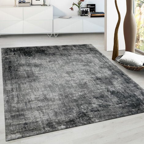 VIMODA Teppich Modern Klassisch Wohnzimmer Schlafzimmer Modern Kurzflor Flur Küche,160x230 cm, 454Grau