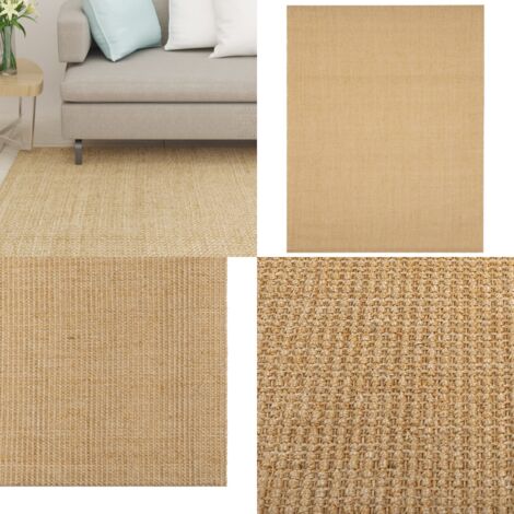 Teppich Natur Sisal 80x100 cm - Sisalteppich - Naturfaser - Wohnraumteppich - Wohnzimmerteppich - Schlafzimmerteppich - Home & Living