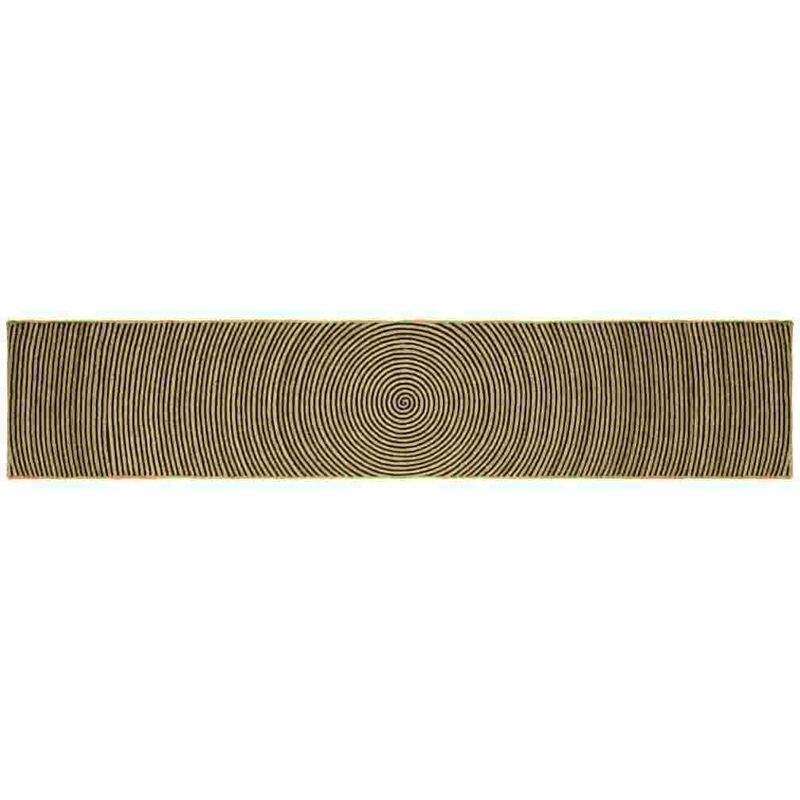 Teppich Natürlich Und Schwarz 60 X 400 Cm Jute Vidaxl