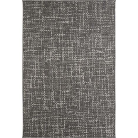 Teppich Oakland 133x190 cm Anthrazit-Creme Teppich