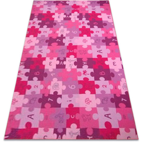 Teppich PUZZLE lila purple 100x300 cm