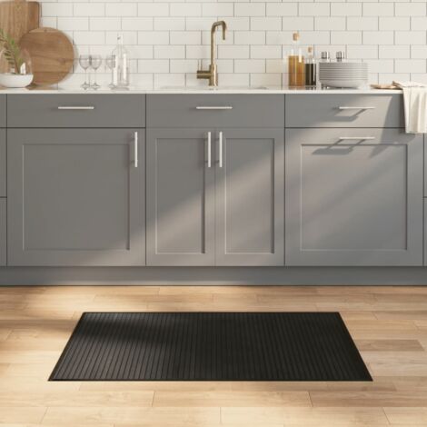 Teppich Rechteckig Schwarz 60x100 cm Bambus vidaXL