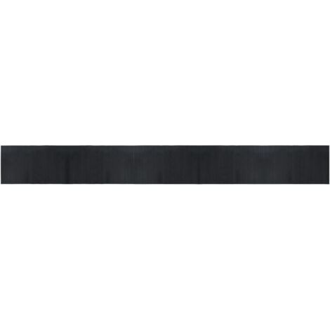Teppich Rechteckig Schwarz 60x500 cm Bambus vidaXL