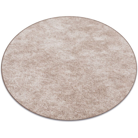 Teppich ring SERENADE taupe brown rund 100 cm