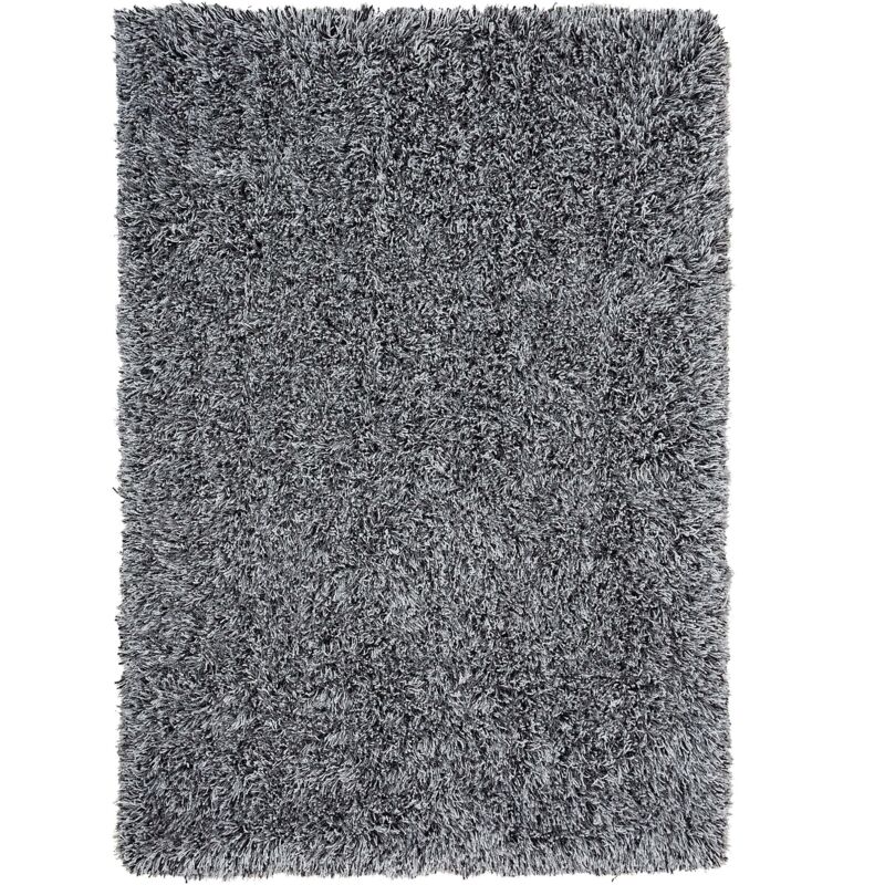 Beliani Zottelteppich Cide Schwarz / Weiß 160 X 230 Cm