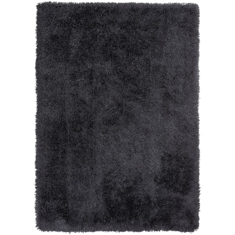 Beliani Zottelteppich Cide Schwarz 160 X 230 Cm