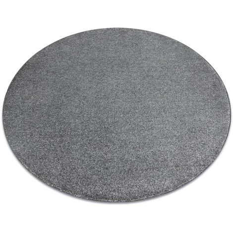 Teppich rund INDUS grau 95 eben, Melange grey rund 200 cm