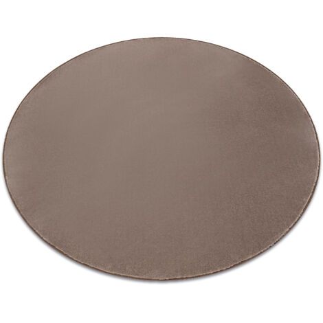 Teppich rund SEDUCTION Taupe 49, weich, langlebig, Schlafzimmer, Hotel beige rund 150 cm