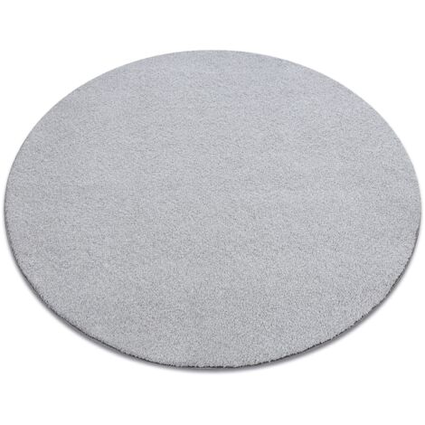 Teppich rund VELVET MICRO grau 90 eben, glatt, einfarbig grey rund 170 cm