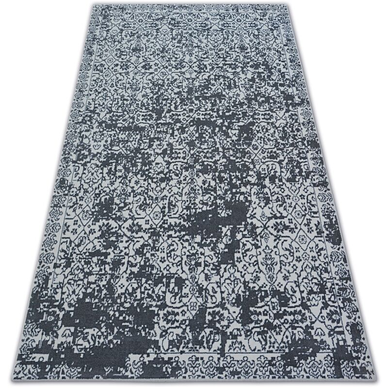 Rugsx - Teppich sense Micro 81260 vintage weiß/anthrazit grey 80x150 cm