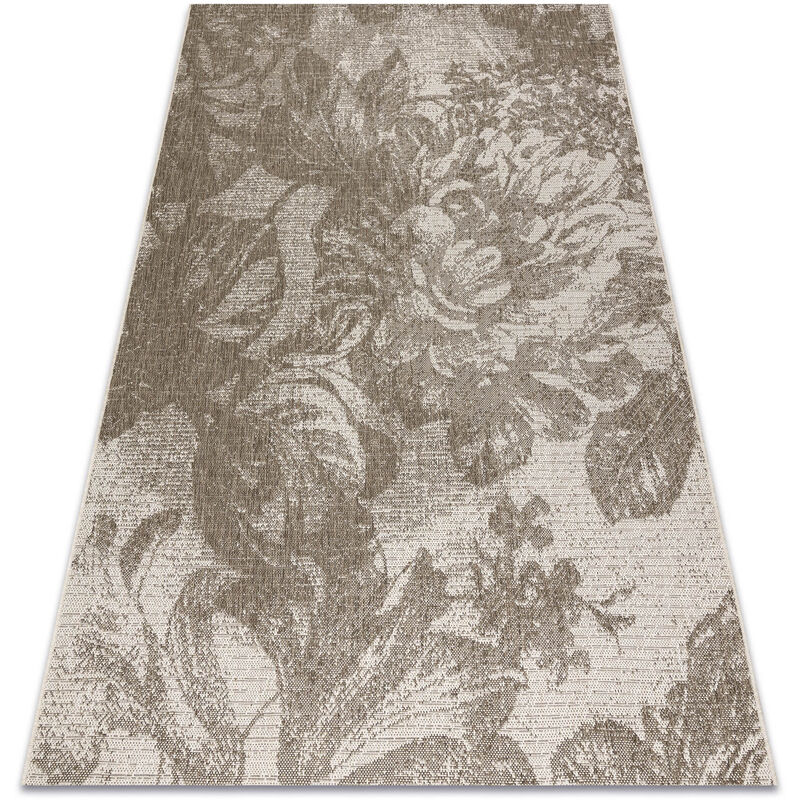 Rugsx - teppich sizal floorlux 20491 blumen Champagner / taupe beige 140x200 cm