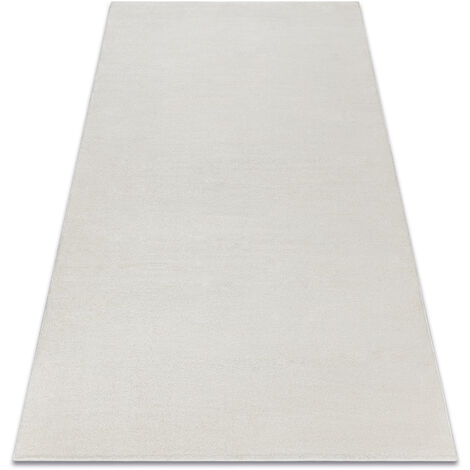 Teppich SOFTY glatt, einfarbig creme beige 200x290 cm