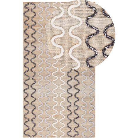 Teppich SOGUT Beige 80 x 150 cm Jute