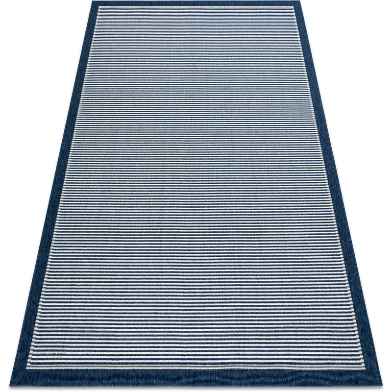 Rugsx - Teppich SPRING 20411994 Linien, Rahmen geschlungen - blau Blautönen 120x170 cm
