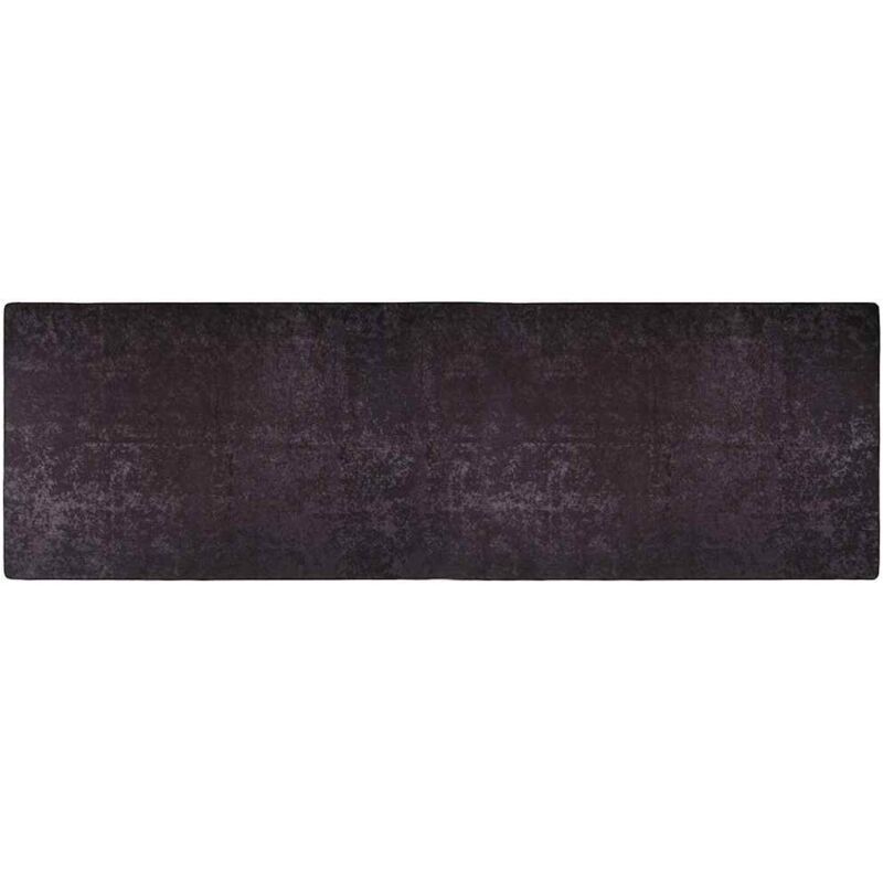Teppich Waschbar 80x300 Cm Anthrazit Rutschfest Vidaxl