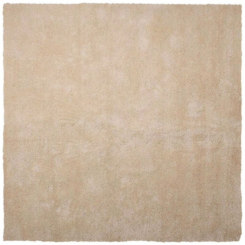 Beliani Zottelteppich Demre Hellbeige 200 X 200 Cm