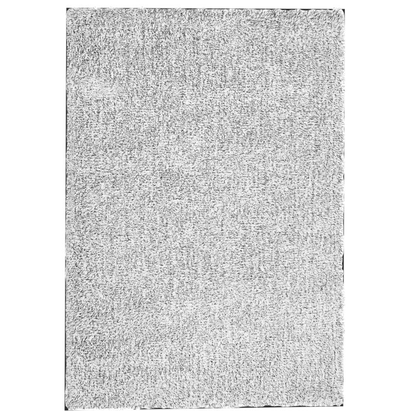Beliani - Teppich Grau Meliert Polyester 160 X 230 Cm Rechteckig Hochflor Modern Maschinengetuftet Fußbodenheizung Geeignet Wohnzimmer Schlafzimmer