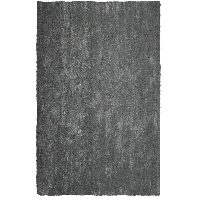 Beliani Teppich Dunkelgrau Polyester 200 X 300 Cm Rechteckig Hochflor Modern Maschinengetuftet Fußbodenheizung Geeignet Wohnzimmer Schlafzimmer Flur
