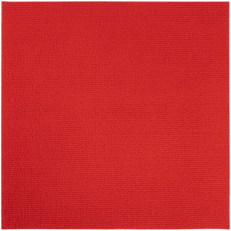 Teppichfliesen Scene Gut & günstig Selbstklebend Rot 40 x 40 cm