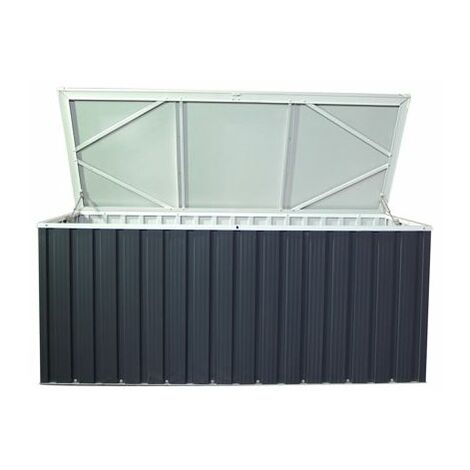 Tepro Metall-Gerätebox 170 x 70 cm Stahl Aufbewahrungsbox Auflagenbox Gartenbox