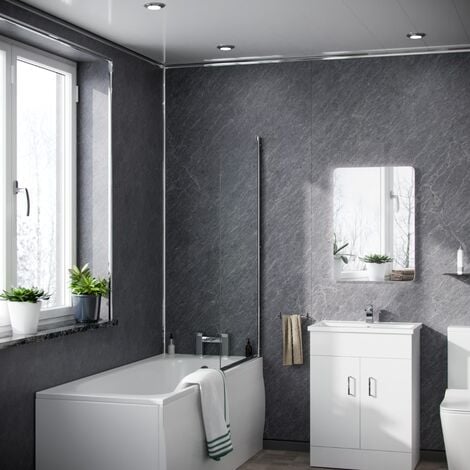 Tera Panel PVC Slate Grey Cladding Wall 1000mm X 2400mm X 10mm