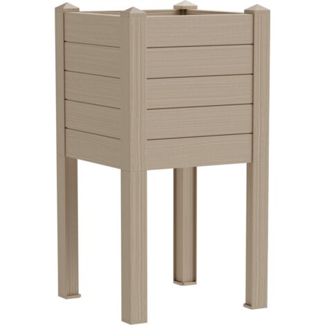 TeraPlast Fioriera Trama 014 Almond Resina H 80 cm