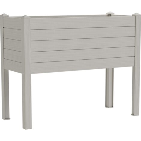 TeraPlast Fioriera Trama 015 Snow H80 cm Orto Urbano