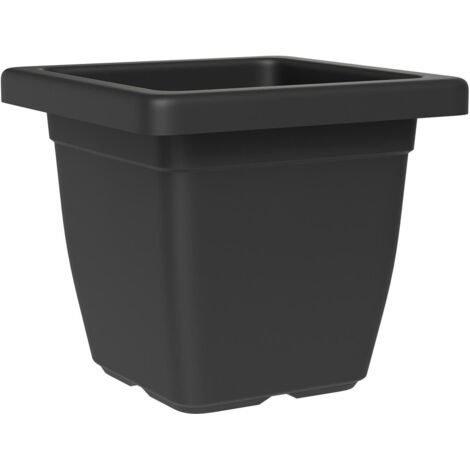 TeraPlast™ Pflanzgefäße NAZCA Ash anthrazit quadratisch 32 cm - Kunststoff