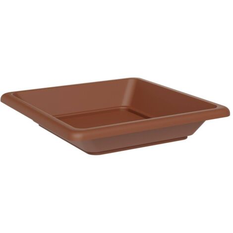 TeraPlast™ Untersetzer NAZCA Clay braun quadratisch 29 cm - Kunststoff