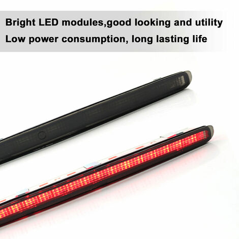 AUTRES Tercera luz de freno trasera LED negra de repuesto para M-ercedes Ben-z Clase C W203 4 puertas 2000-2007