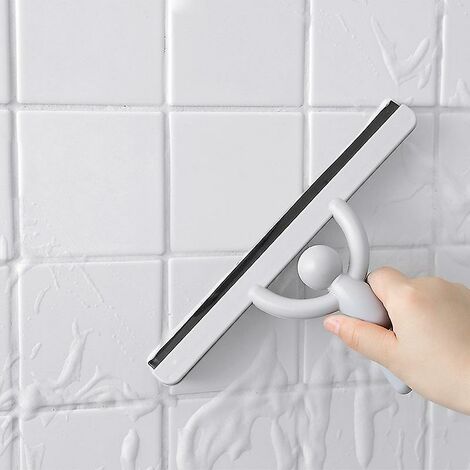 Tergicristallo del bagno, tergicristallo della doccia, tergicristallo della porta della finestra, tergicristallo del silicone, bianco 25,5×14,5 cm