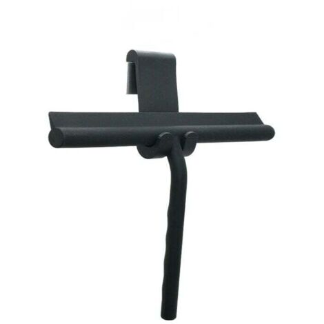 Tergicristallo in silicone per la pulizia di docce, bagni, specchi, vetri e piastrelle (nero medio 28 cm)