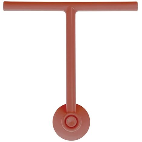 Tergivetro doccia rosso in plastica antigraffio con ventosa Spring