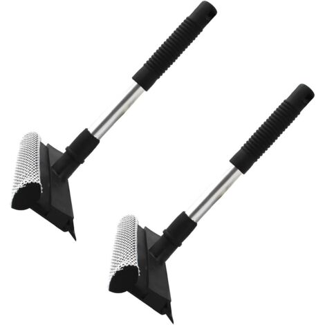 Tergivetro Telescopico Per Finestre Alte, Asta Estensibile Da 50 A 75 Cm, Spugna Larga 19 Cm, 2 In 1, Colore Inviato A Caso